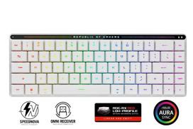 Belaidė mechaninė klaviatūra ASUS ROG FALCHION RX Low Profile (NX Snow), optinė