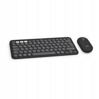 Belaidė klaviatūra ir pelė Logitech Pebble 2, QWERTZ, vokiška, Mac, grafito spalvos