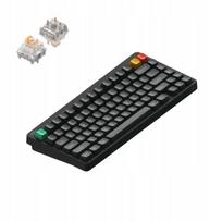 Belaidė aukšto profilio mechaninė klaviatūra NuPhy Node 75, pilka