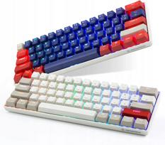 Belaidė mechaninė klaviatūra 60% GM610, RGB apšvietimas, Hot Swap, žaidimams