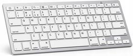 Belaidė klaviatūra Omoton KB066, balta, QWERTZ