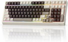 Belaidė mechaninė klaviatūra RK ROYAL KLUDGE F99, mocha grey