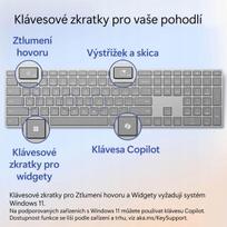 Belaidė klaviatūra Microsoft Surface (2 kartos), Bluetooth, US išdėstymas, pilka