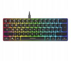 Žaidimų klaviatūra SpeedLink LETOS RGB, 60%, juoda