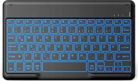 Belaidė „Bluetooth“ klaviatūra QWERTZ, juoda, suderinama su PC, iOS, Android, Mac OS