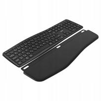 Belaidė ergonominė klaviatūra Yenkee 2100, juoda, 2.4G ir Bluetooth
