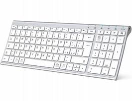 Belaidė „Bluetooth 5.1“ klaviatūra, daugiafunkcė, su skaičių bloku, ergonomiška, QWERTY (lenkų)