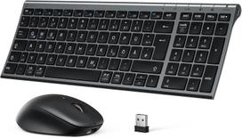 Belaidė klaviatūra iClever Bluetooth 5.0 + 2.4G su QWERTZ pelė