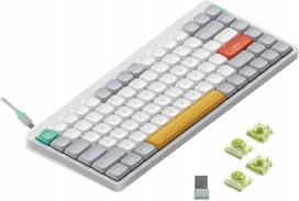 Belaidė mechaninė klaviatūra NUPHY Air75 V2, balta (Ionic White Aloe)