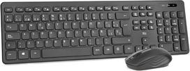 Belaidė klaviatūra su „Bluetooth“ pele RII, QWERTZ, juoda, skirta TV ir kompiuteriui