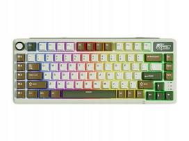 Klaviatūra ROYAL KLUDGE L75, žalia/smėlio spalvos, Palm switch