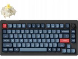 Klaviatūra KEYCHRON V1 Max belaidė, QMK/VIA, Gateron Jupiter Banana jungikliai