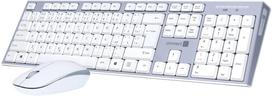 Belaidė balta klaviatūra su pele Connect IT Combo CKM-7510-EN