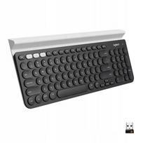 Belaidė klaviatūra Logitech K780, QWERTZ, juoda/balta
