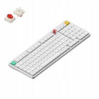 Belaidė mechaninė klaviatūra NuPhy Air100 V3, balta, Red nano jungikliai