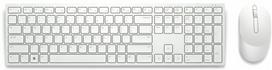 Belaidė klaviatūra ir pelė DELL KM5221W, QWERTZ, balta