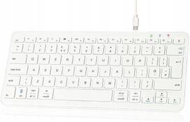 Belaidė klaviatūra Qulose QUJPEU0001, balta, AZERTY