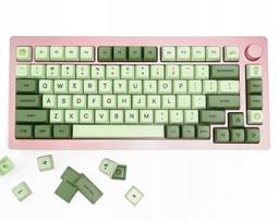 Klaviatūrų mygtukų rinkinys Matcha Green, PBT, balta/žalia, su nuėmikliu