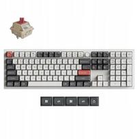 Belaidė mechaninė klaviatūra Keychron Q6 Ultra 8K, balta, 100%