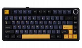 Belaidė mechaninė žaidimų klaviatūra AULA F75, juoda-geltona