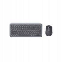 Belaidė HAMA WK-500 multimedinė klaviatūra su pelės funkcija, RF/BT, QWERTY US, juoda/pilka
