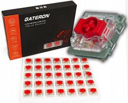 Žemi Gateron Red Low-Profile 2.0 klaviatūros jungikliai, keičiami