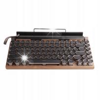 Belaidė retro mechaninė klaviatūra su Bluetooth, LED apšvietimu, 2000 mAh, G3336