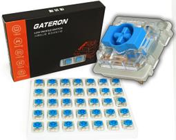 Žemi jungikliai Gateron Blue Low-Profile 2.0, keičiami