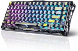 Žaidimų mechaninė klaviatūra GravaStar Mercury K1, 75%, RGB, Bluetooth/USB