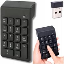 Belaidė skaičių klaviatūra PC, nešiojamam kompiuteriui, planšetei, USB, Bluetooth