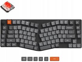Belaidė mechaninė klaviatūra KEYCHRON K15 Max (Alice išdėstymas), QMK