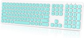 Belaidė tyliai veikianti QWERTY klaviatūra 2,4 GHz 1571
