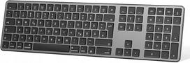 Belaidė klaviatūra OMOTON KB515, pilka, skirta Apple MacBook, QWERTZ