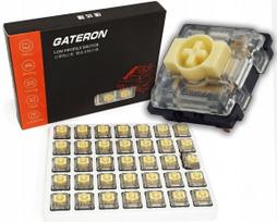 Žemu profiliu jungikliai Gateron Banana Yellow Low-Profile 2.0