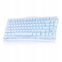 Belaidė mechaninė klaviatūra GravaStar Mercury K1 75%, Ice Blue