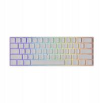 Žaidimų klaviatūra Akko MonsGeek FUN60 HE Pro, balta, belaidė, 60% dydžio