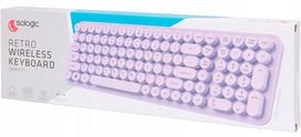 Belaidė klaviatūra Sologic Retro QWERTY, 42 x 15 cm