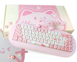 Žaidimų klaviatūra Nice 65% 68, Bluetooth, USB, PBT, keičiami jungikliai