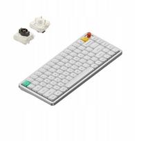 Belaidė klaviatūra NuPhy Air75 V3, balta, Brown Nano jungikliai, QWERTZ DE