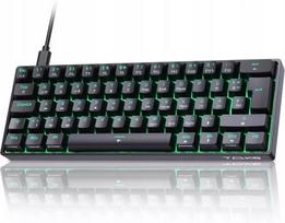 Mechaninė žaidimų klaviatūra TMKB T61SE su vokiška QWERTZ išdėstymu