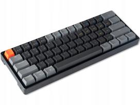 Belaidė klaviatūra KEYCHRON K12-J3, Gateron G Pro Brown, RGB, juoda-pilka
