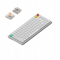 Belaidė mechaninė klaviatūra NuPhy Air75 V3, balta, Nano switch