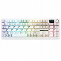 Mechaninė belaidė klaviatūra AULA F108 Pro, tylus veikimas, RGB, TFT ekranas