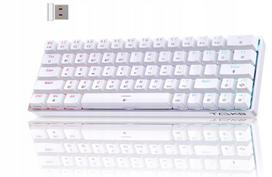 Mechaninė klaviatūra TMKB T63 balta, „Bluetooth 2.4G“, RGB apšvietimas, BLUE SWITCH