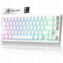 Magnetinė klaviatūra Attack Shark X68 HE, balta