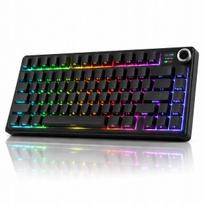 Mechaninė klaviatūra AULA F75 Max, 75%, RGB, trijų režimų, TFT ekranas, Hot-Swap