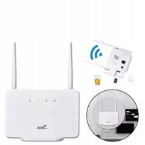 4G maršrutizatorius CP106-E, LTE modemas, 300Mbit/s, išorinė antena, SIM lizdas, baltas