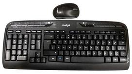 Belaidė klaviatūra ir pelė Logitech, vokiška klaviatūra, darbui