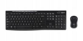 Belaidė klaviatūra su pele Logitech MK270, juoda, AZERTY