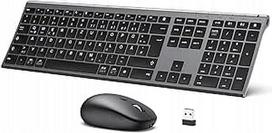 Belaidė klaviatūra ir pelė iClever, 2,4 GHz, QWERTZ, vokiška, pilka